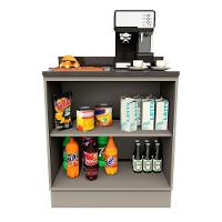 Balcão Lumina 80 Cm 2 Portas Com Tampo 917121-01 Telasul Cinza - 2