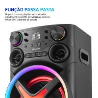 Torre De Som Mondial TM-1200-B Luzes Bluetooth 1200W RMS App Bivolt