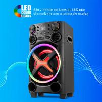 Torre De Som Mondial TM-1200-B Luzes Bluetooth 1200W RMS App Bivolt - 6