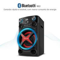 Torre De Som Mondial TM-1200-B Luzes Bluetooth 1200W RMS App Bivolt - 7