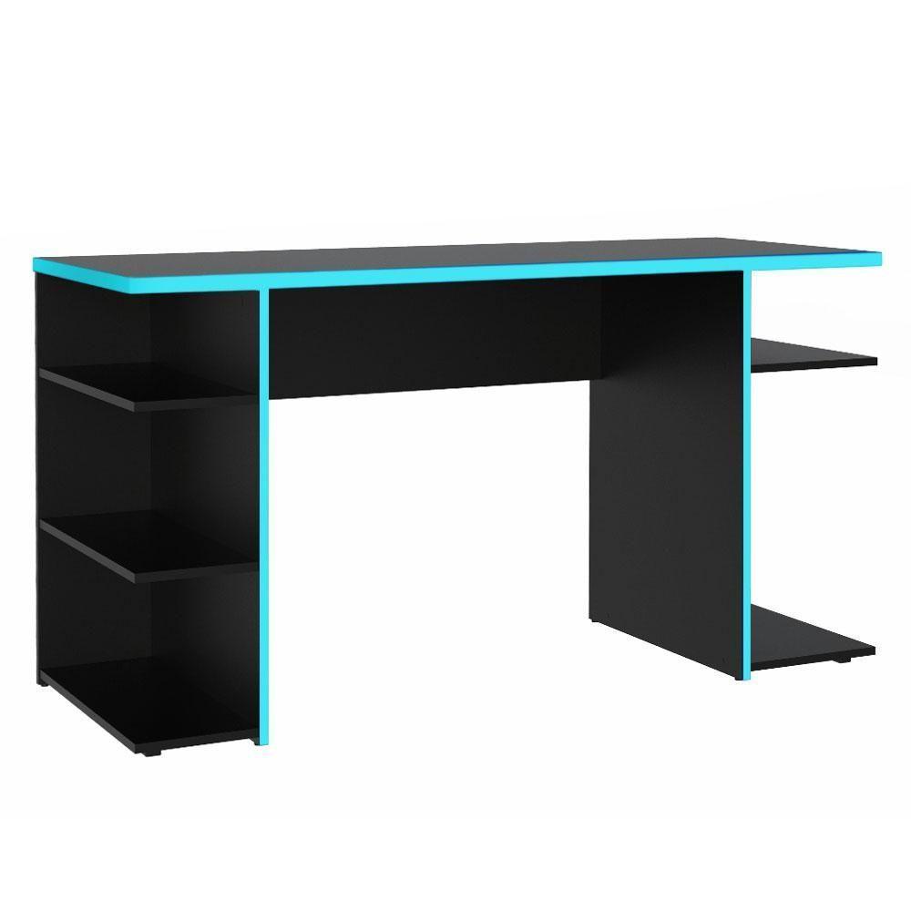 Mesa Computador Gamer Madesa 9409 - Preto/azul Preto - 2