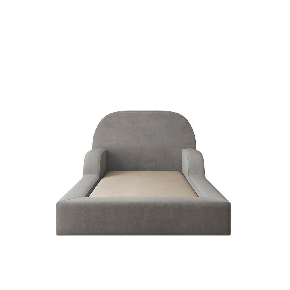 Cama Colchão Montessoriana Infantil Proteção Lateral Balaqui Cinza Grafite - 7