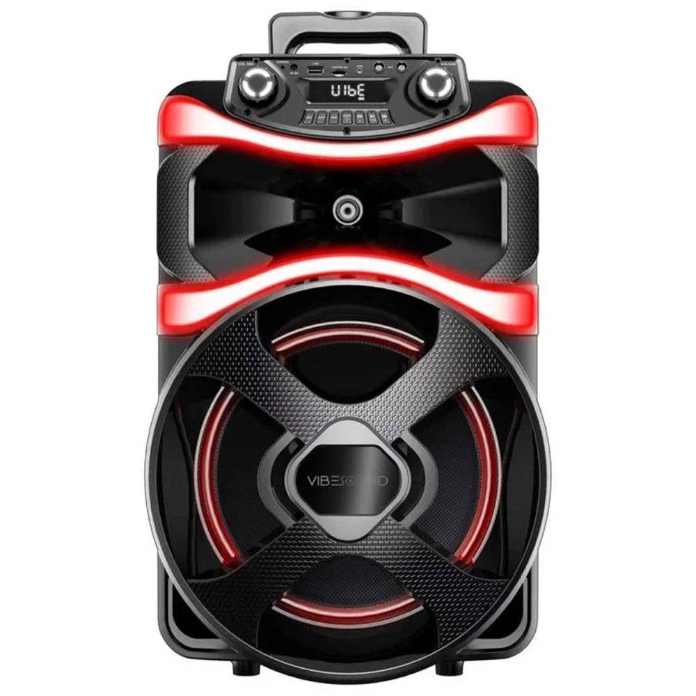 Caixa De Som Amplificada 800W RMS V12 Power Vibesound Preto Bivolt - 1