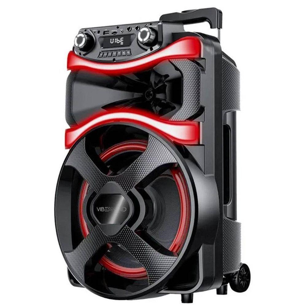 Caixa De Som Amplificada 800W RMS V12 Power Vibesound Preto Bivolt - 2