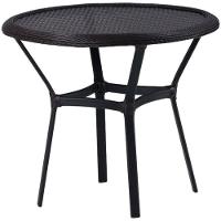 Kit 4 Cadeiras Alumínio E Mesa Tampo Varanda Piscina Jardim Tabaco - 5