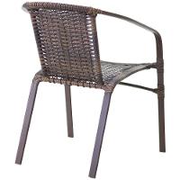 Kit 4 Cadeiras Alumínio E Mesa Tampo Varanda Jardim Piscina Argila