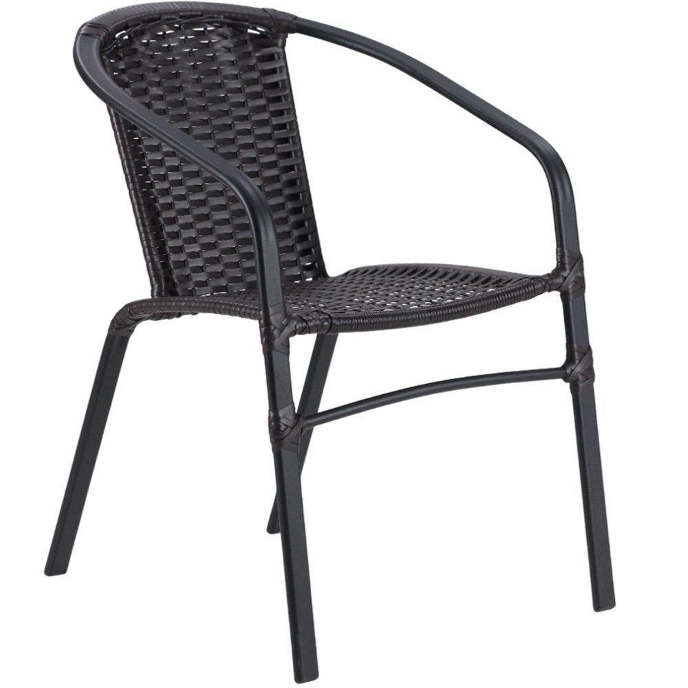 Kit 6 Cadeiras Alumínio E Mesa Tampo Varanda Jardim Piscina Pedra Ferro - 3