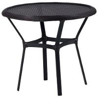 Kit 6 Cadeiras Alumínio E Mesa Tampo Varanda Jardim Piscina Tabaco - 5