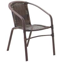 Kit 4 Cadeiras Alumínio E Mesa Tampo Varanda Piscina Jardim Argila - 3