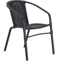 Kit 6 Cadeiras Alumínio E Mesa Tampo Varanda Jardim Piscina Cappuccino - 3