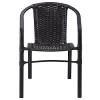 Kit 6 Cadeiras Alumínio E Mesa Tampo Varanda Jardim Piscina Cappuccino