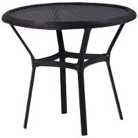 Kit 6 Cadeiras Alumínio E Mesa Tampo Varanda Jardim Piscina Cappuccino - 5