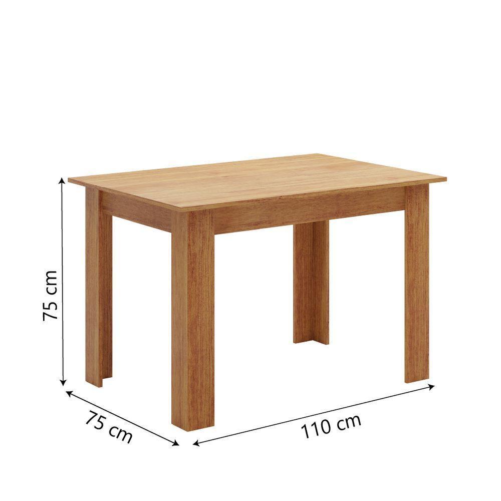 Mesa Para Sala De Jantar 1,10m Place Madeirado Viero - 2