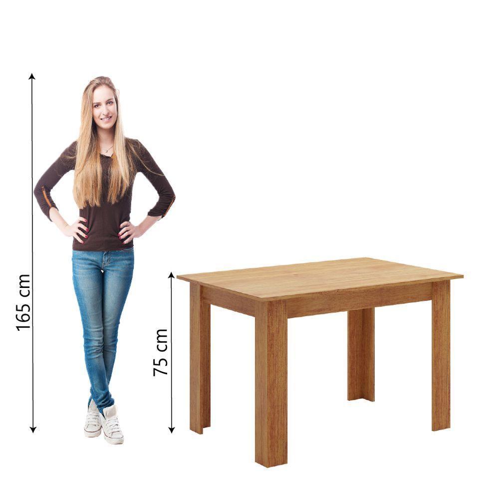 Mesa Para Sala De Jantar 1,10m Place Madeirado Viero - 4