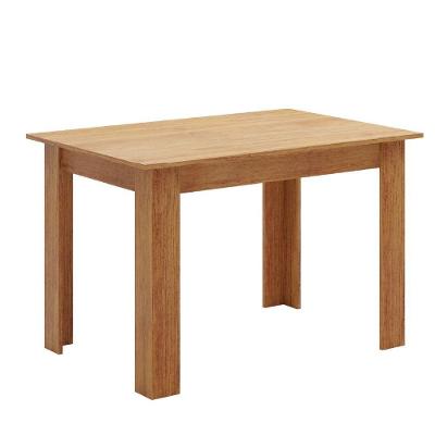 Mesa para Sala de Jantar Place Retangular MDP 110cm Amadeirado com Estrutura de 4 Pés