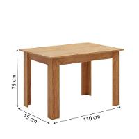 Mesa Para Sala De Jantar 1,10m Place Madeirado Viero - 2