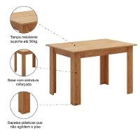 Mesa Para Sala De Jantar 1,10m Place Madeirado Viero - 3