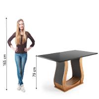 Mesa Para Sala De Jantar Veneto 1,60m Viero Madeirado / Cinza - 3