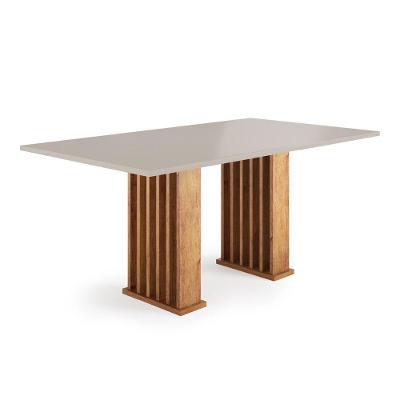 Mesa Para Sala De Jantar 1,60m Ripada Stade Madeirado/off White Viero
