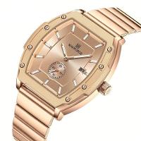 Relógio Masculino Quartzo Com Pulseira De Aço Inoxidavel Impermeavel 3atm Rosa Dourado - 2