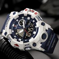 Relógio Licarr Top Luxury - Cronômetro à Prova D'água, Quartzo 9532 Branco Azul - 3