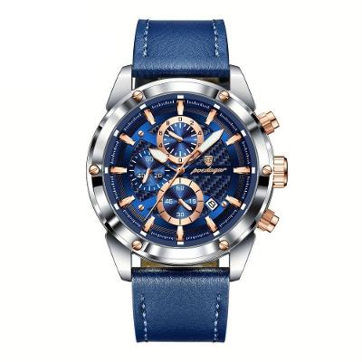 Relógio De Pulso Masculino Com Movimento Quartzo Design Esportivo Azul