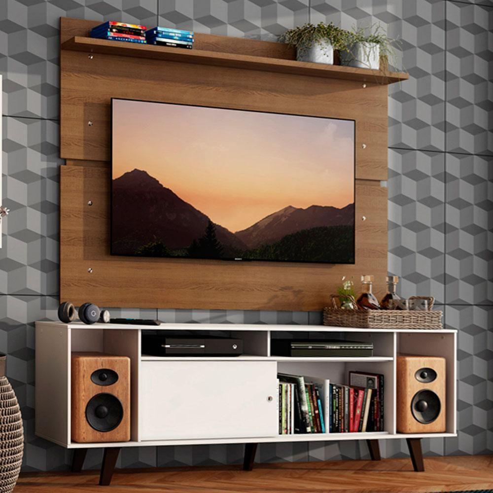 Rack Madesa Cancun com Pés e Painel para Tv até 65 Polegadas - 2