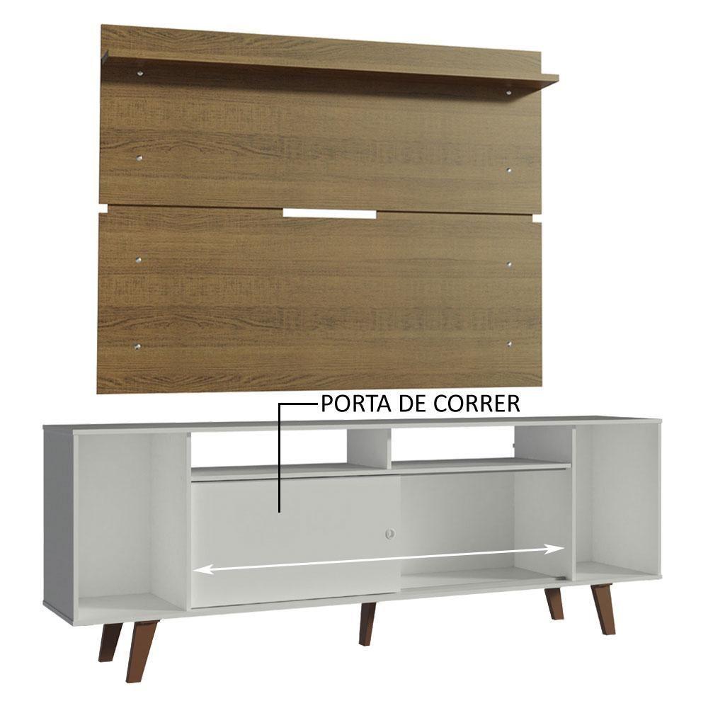 Rack Madesa Cancun com Pés e Painel para Tv até 65 Polegadas - 4