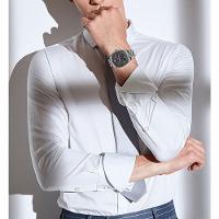 Relógio Masculino Pulseira Em Aço Inoxidável Movimento Quartzo Analógico Cinza - 2