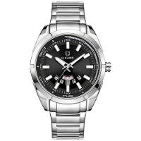 Relógio Masculino Movimento Analógico Quartzo Em Aço Inoxidável à Prova D'água Prata - 1