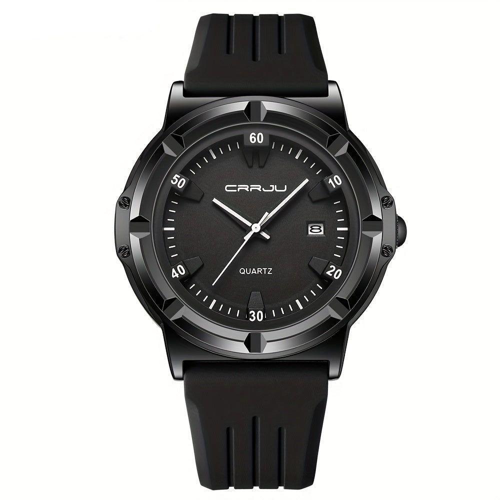 Relógio Analógico De Quartzo Com Pulseira Em Silicone Design Esportivo Branco - 1