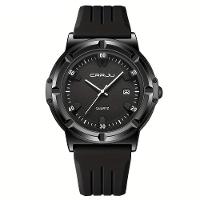 Relógio Analógico De Quartzo Com Pulseira Em Silicone Design Esportivo Branco - 1