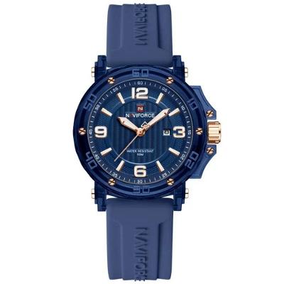 Relógio Feminino Quartzo Moderno Multifuncional Impermeavel 3atm Azul