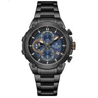 Relógio Esportivo De Quartzo Com Cronógrafo A Prova D´agua Multifuncional Preto Azul - 1