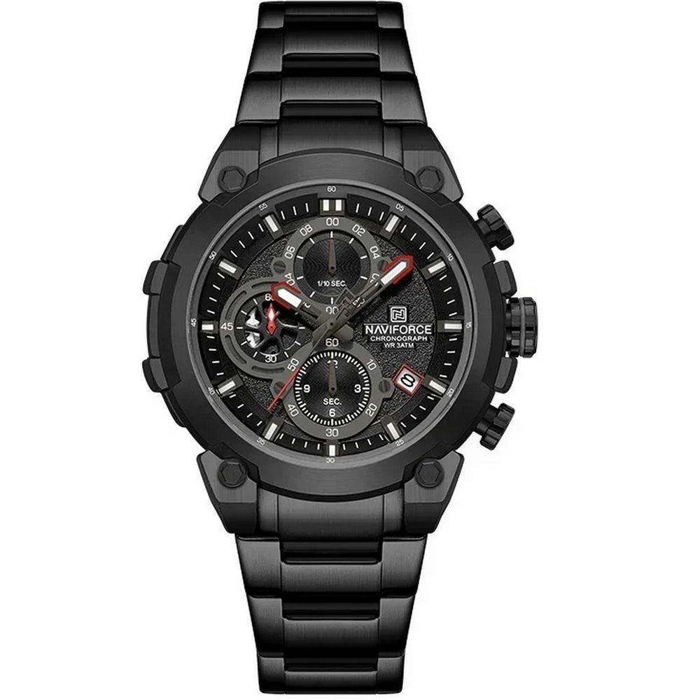 Relógio Esportivo De Quartzo Com Cronógrafo A Prova D´agua Multifuncional Preto - 1