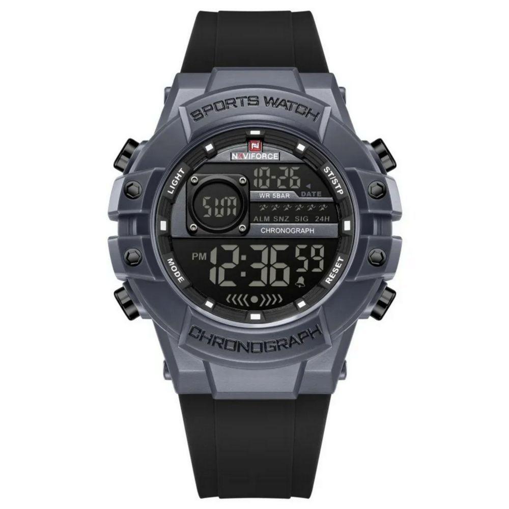 Relógio Multifuncional Masculino Digital Design Esportivo A Prova D´agua 3atm Preto Cinza - 1