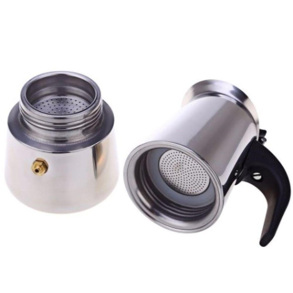 Cafeteira Bule Jarra Italiana Inox Para 6 Xícaras 300ml - 3