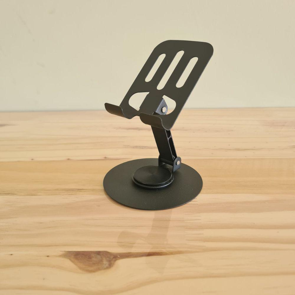 Suporte De Mesa Giratório 360º Para Celular E Tablet Dobrável Ajustável E Ideal - 4