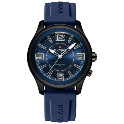 Relógio De Quartzo Masculino Mostrador Simples Casual 30m à Prova D'água Azul