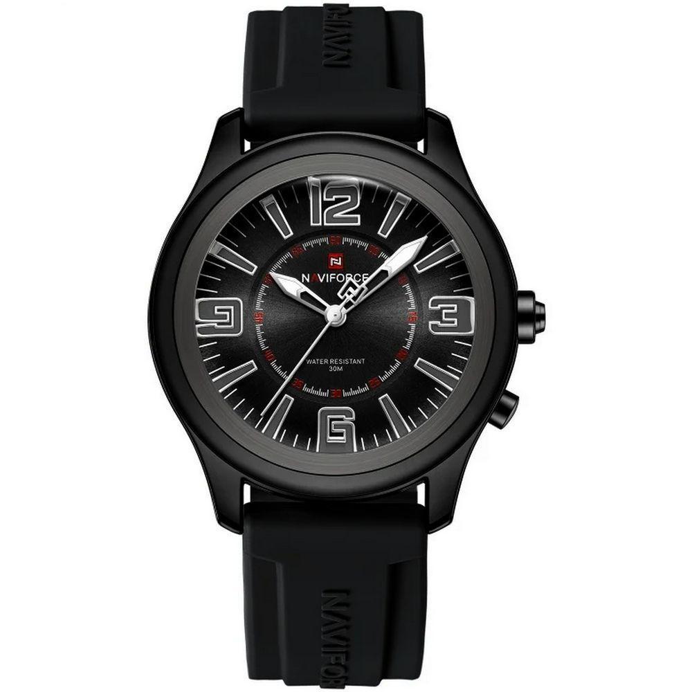 Relógio De Quartzo Masculino Mostrador Simples Casual 30m à Prova D'água Preto - 1