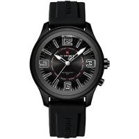 Relógio De Quartzo Masculino Mostrador Simples Casual 30m à Prova D'água Preto - 1