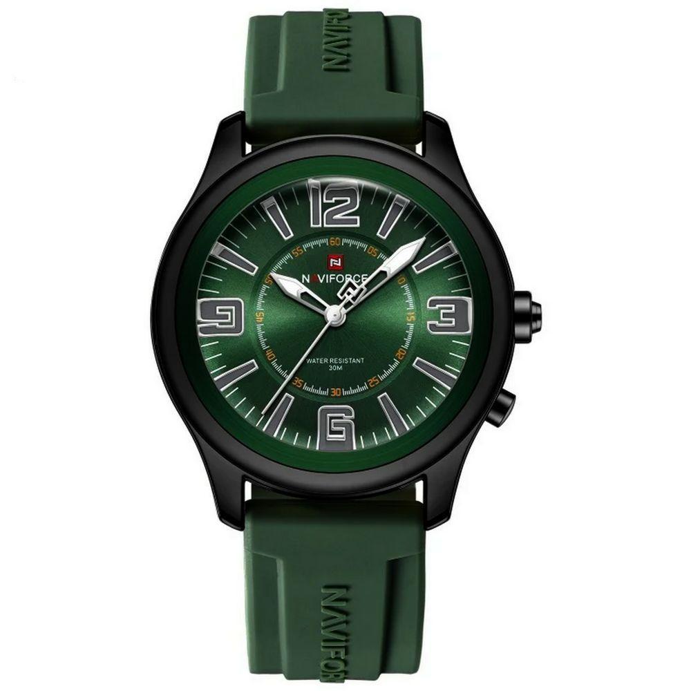 Relógio De Quartzo Masculino Mostrador Simples Casual 30m à Prova D'água Verde - 1