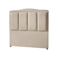 Cabeceira Queen Estofada Paris 160cm Design Clássico Linho Bege - 1