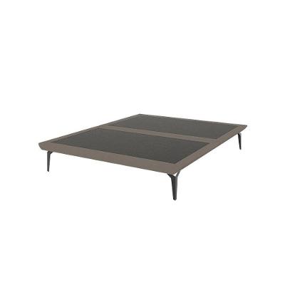 Estrutura Para Cama King Japonesa Tóquio Bipartida Linho Marrom