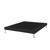 Estrutura Para Cama King Base Japonesa 195cm Veludo Preto - 1