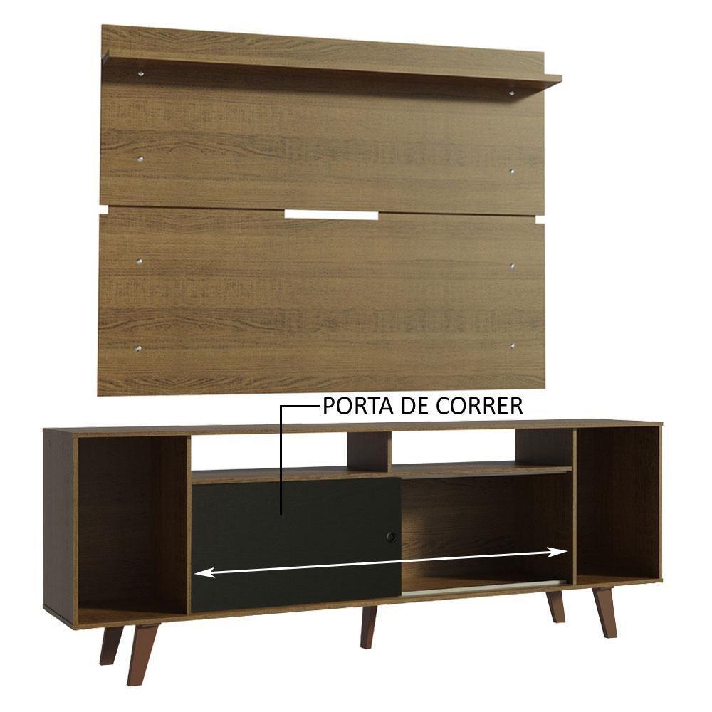 Rack Madesa Cancun com Pés e Painel para Tv Até 65 Polegadas - 9