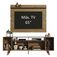 Rack Madesa Cancun com Pés e Painel para Tv Até 65 Polegadas - 13