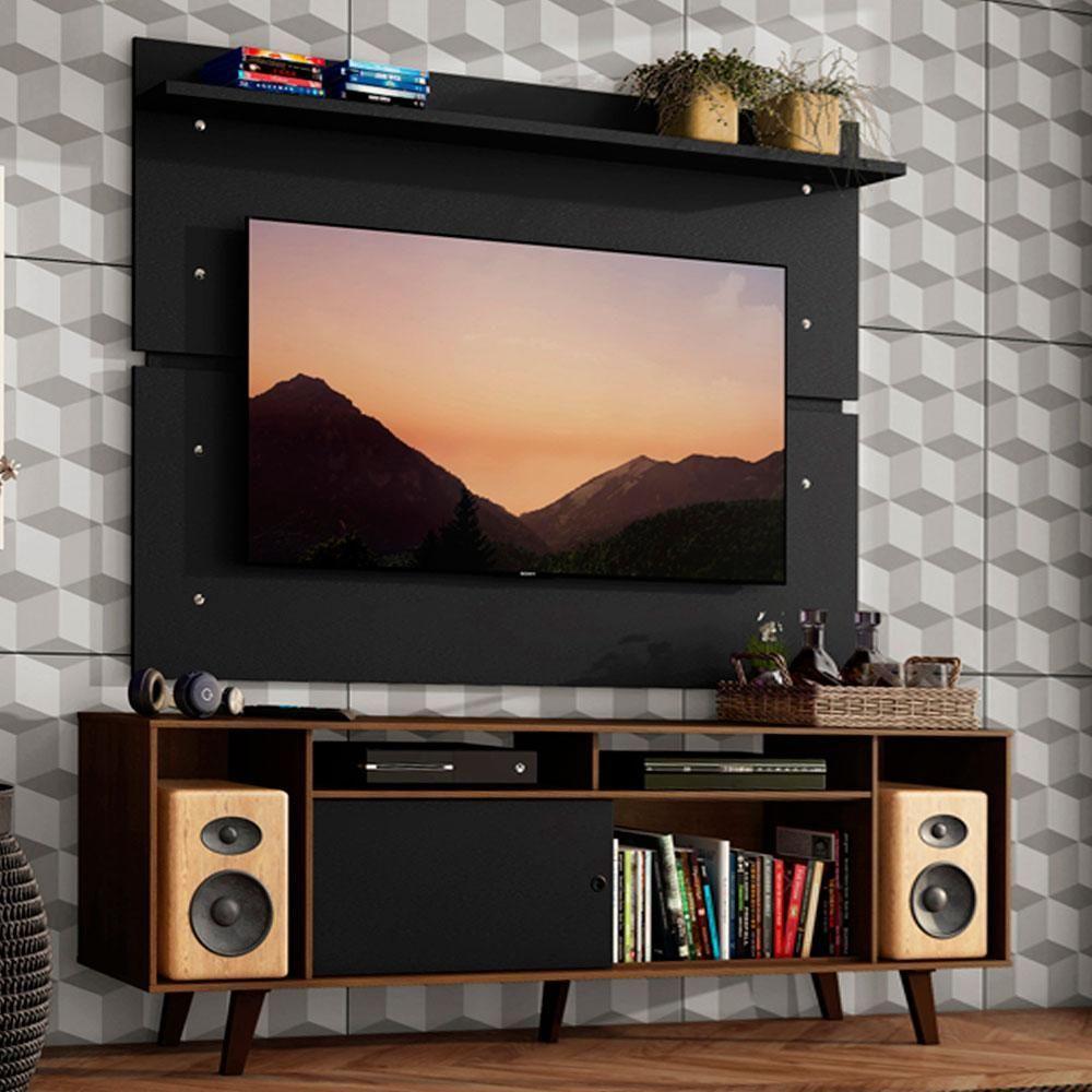 Rack Madesa Cancun com Pés e Painel para Tv Até 65 Polegadas - 2