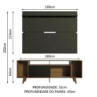 Rack Madesa Cancun com Pés e Painel para Tv Até 65 Polegadas - 3