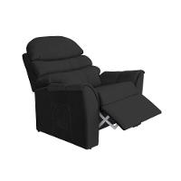 Poltrona Do Papai Reclinável E Retrátil Confortável Veludo Preto - 3